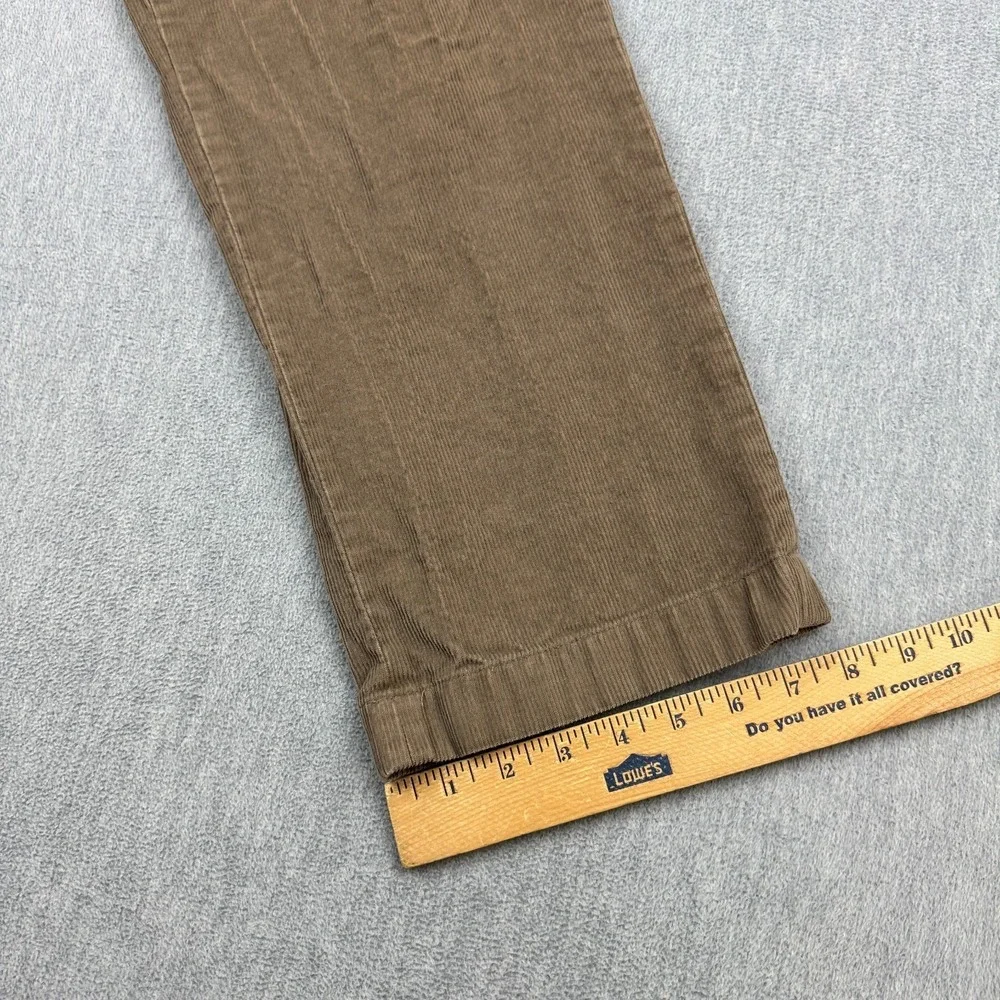 L.L. Bean‎ Corduroy Pants Mens 33x29 Brown Tan Comfort Waist Stretch Classic Fit